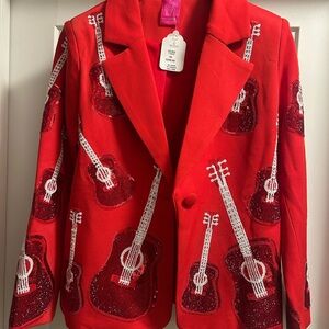 Queen of sparkles guitar blazer